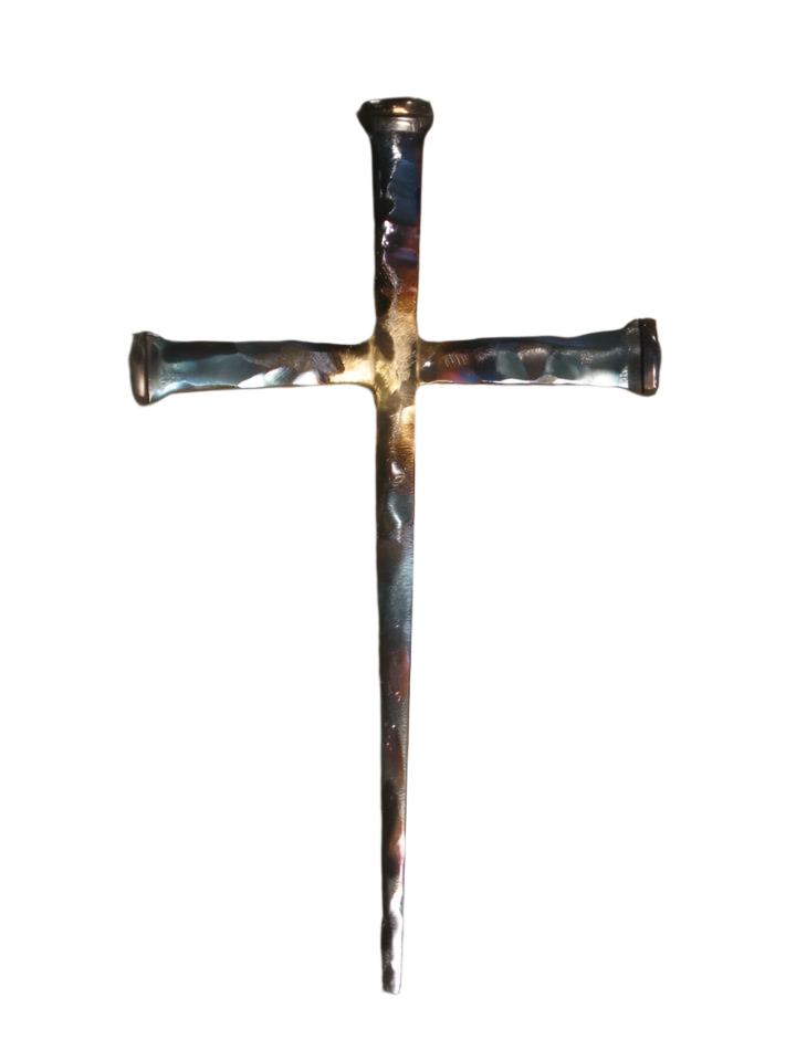 Hammered Cross 8"