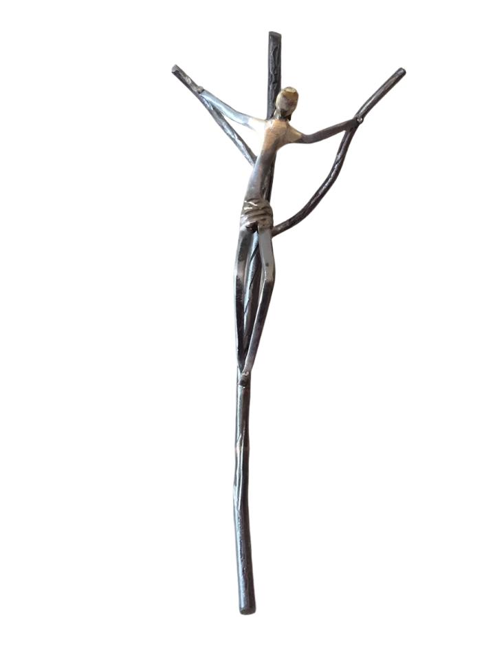 Crucifix Metal Wall Sculpture