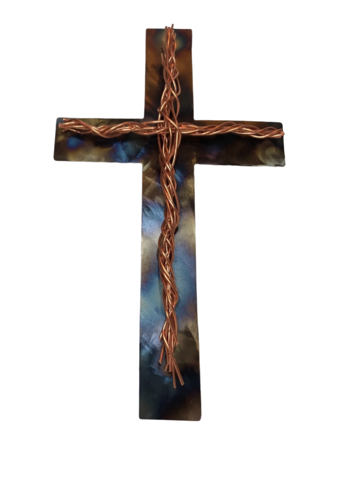 Copper Cross Wall Art