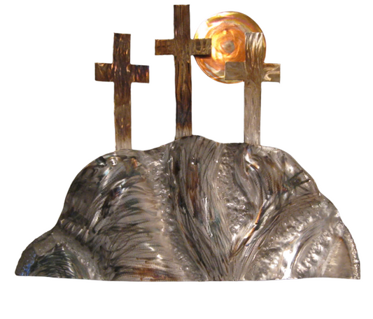 Calvary Metal Scene Sculpture